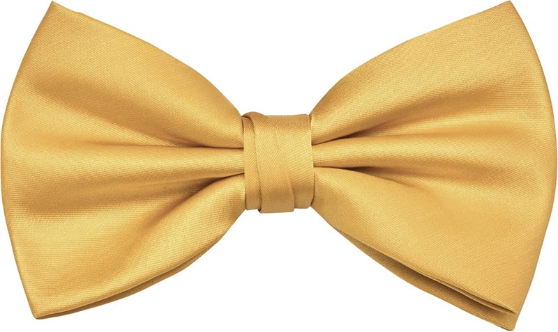 Branduce Mens Solid Color Adjustable Pre-tied Bow Tie for Men Party Wedding - Image 1